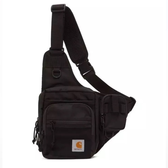Carhartt Work In Progress Delta Shoulder Bag/ WIP Sling Bag - BLACK - Picture 2 of 4
